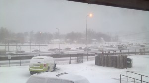 The view leaving work today.