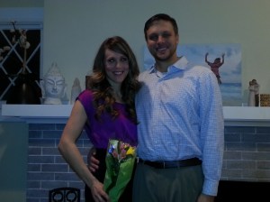 He even bought me flowers for the date.  What a guy!