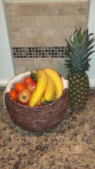 Big basket full of fruit!  Yum!