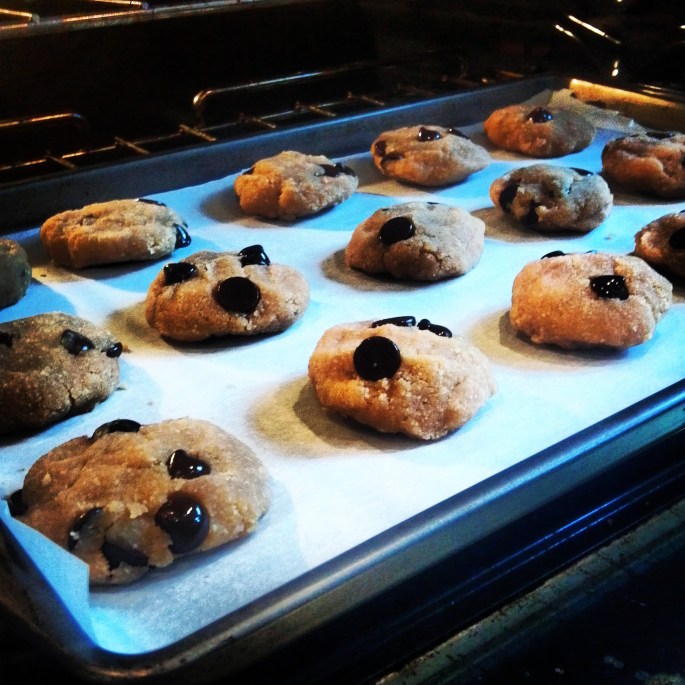 In the oven they go!