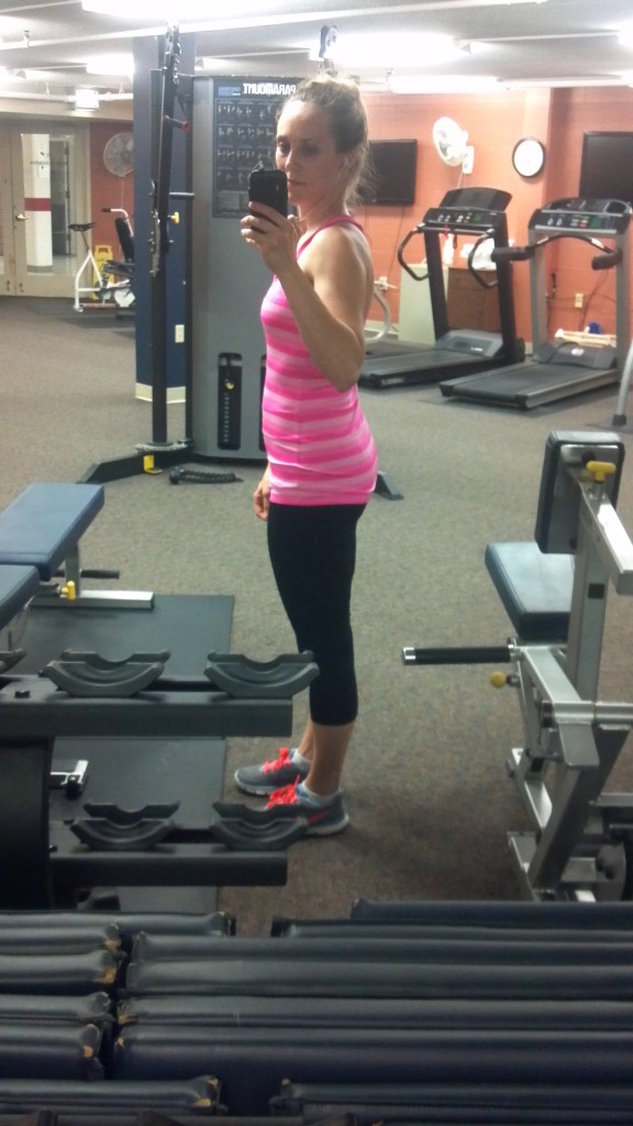 No official bump yet but I am definitely getting "thicker"!  eek!