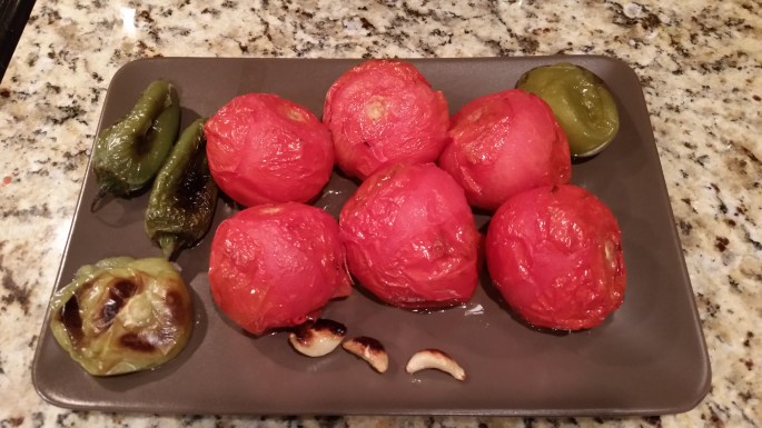 Roasted Tomato and Tomatillo Salsa