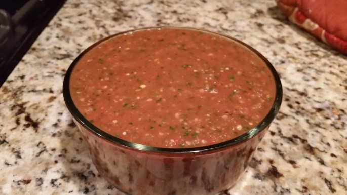 Roasted Tomato and Tomatillo Salaa