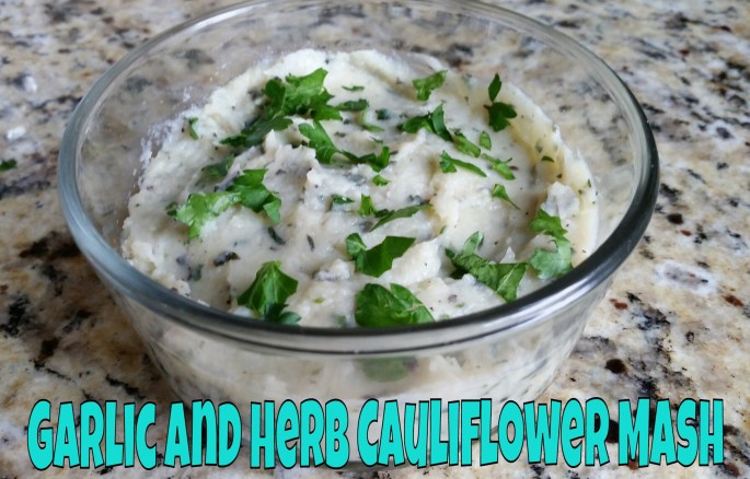 Garlic and Herb Cauliflower Mash   www.eatmovelivelove.com
