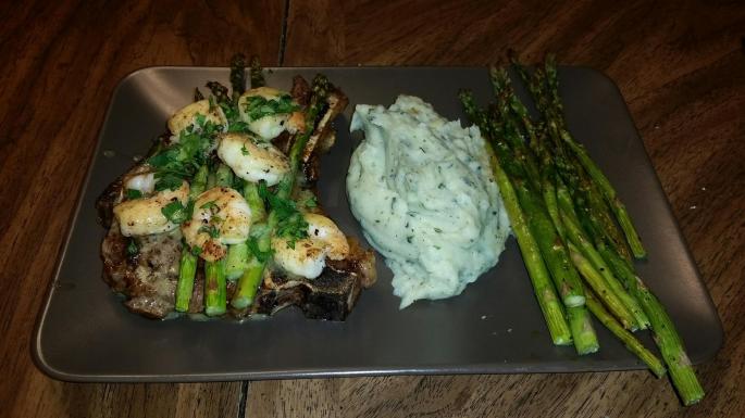 the Garlic and Herb Cauliflower Mash went perfectly with our Valentine's Dinner!